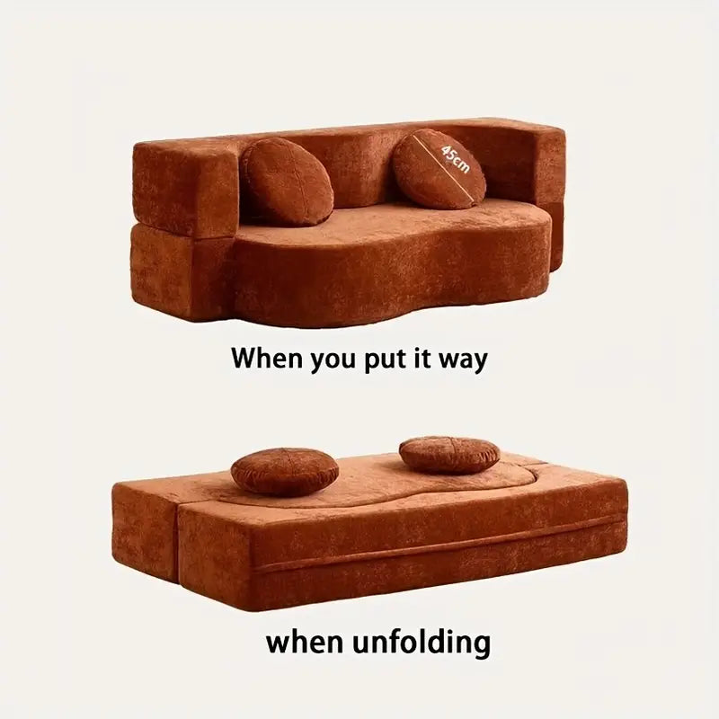 🛋️ Foldable Sofa Bed 🛋️ | High-Density Comfort & Washable Cover – Ideal for Small Spaces