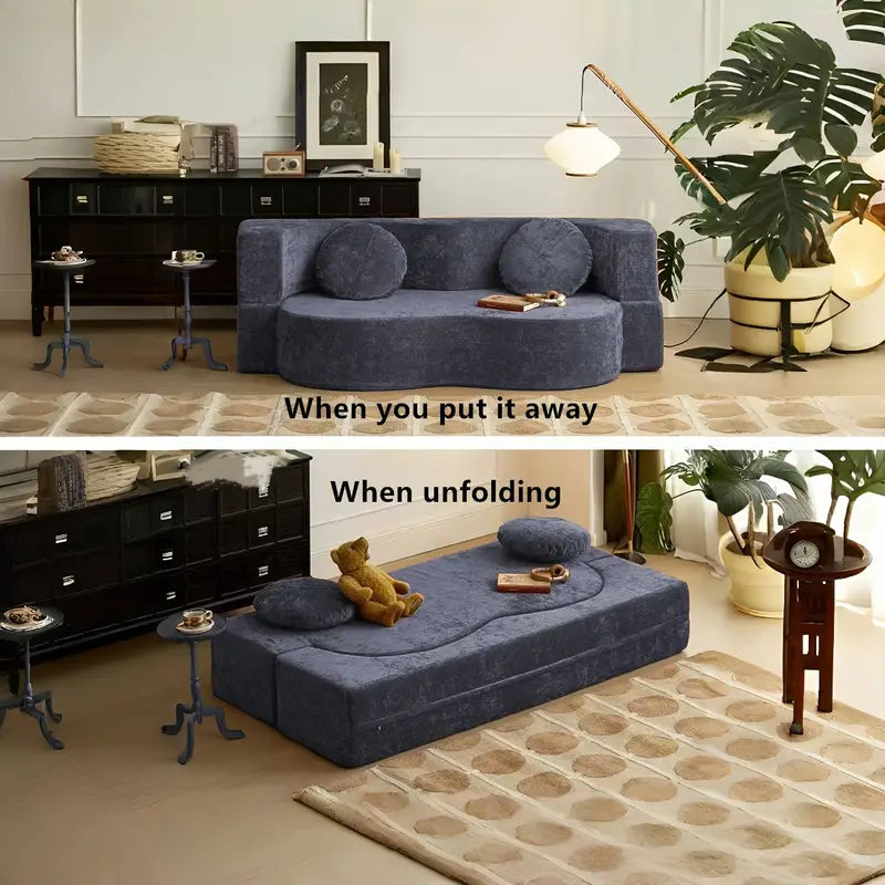 🛋️ Foldable Sofa Bed 🛋️ | High-Density Comfort & Washable Cover – Ideal for Small Spaces