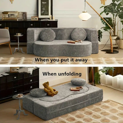 🛋️ Foldable Sofa Bed 🛋️ | High-Density Comfort & Washable Cover – Ideal for Small Spaces